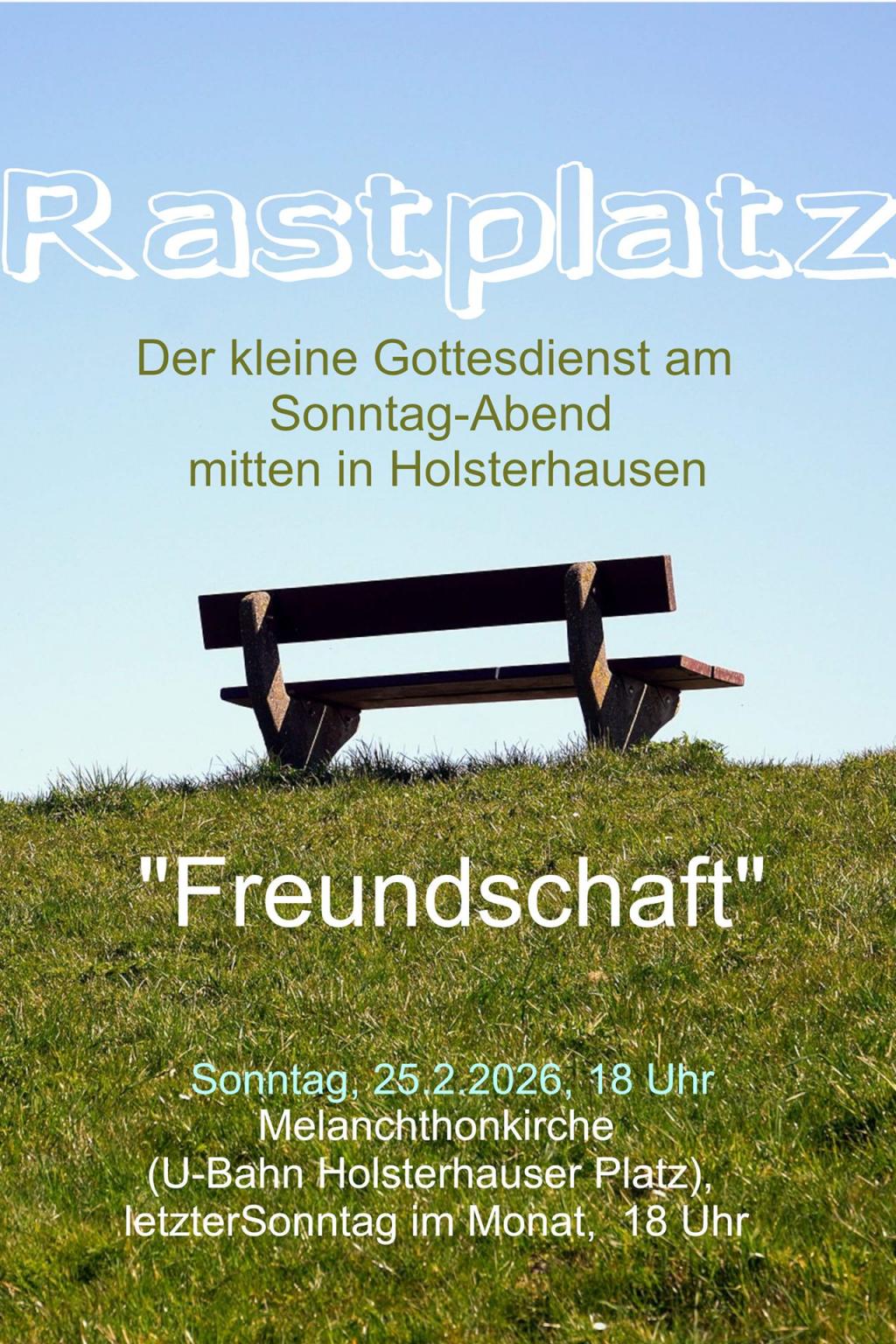 Plakat Rastplatz im MGZ am Sonntag, 25. Februar 2026, 18:00 Uhr